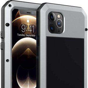 Shockproof Metal Case for iPhone 11 PRO MAX Gorilla Heavy Duty 360 Cover Silver